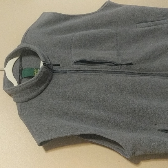 Gray Polartec Fleece Vest - Picture 2 of 10